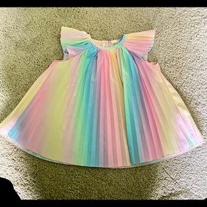 Accordion toddler dress pleats